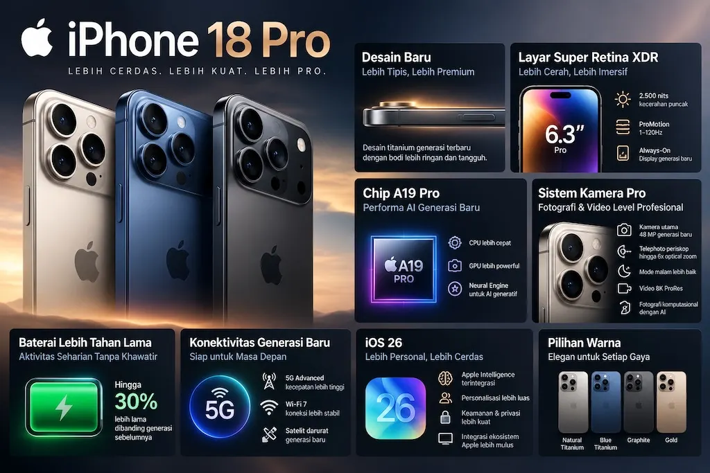 Apple Siapkan Pembaruan OS untuk iPhone 18 Pro
