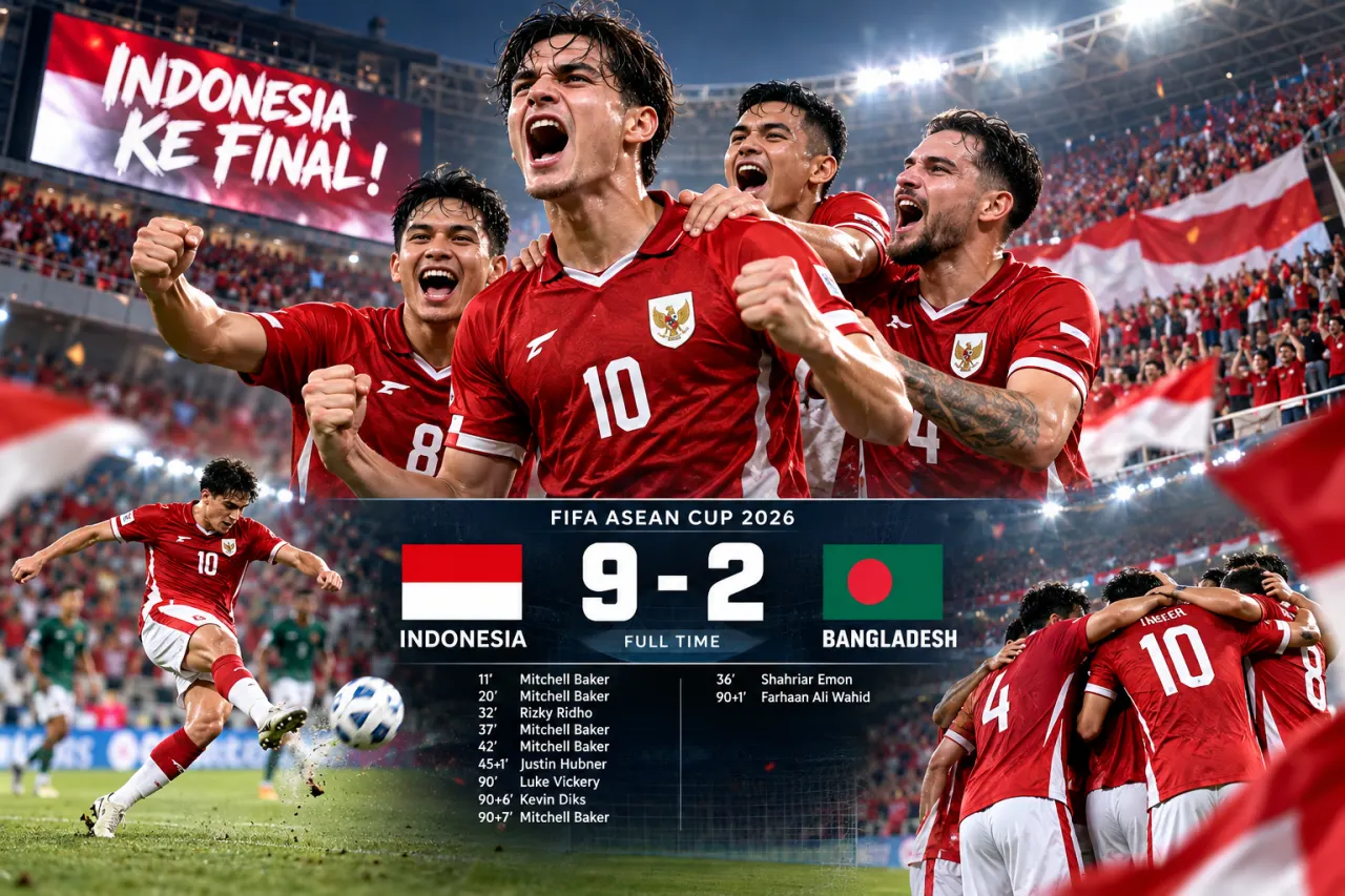 Kemenangan dramatis timnas ke final  final FIFA ASEAN Cup 2026