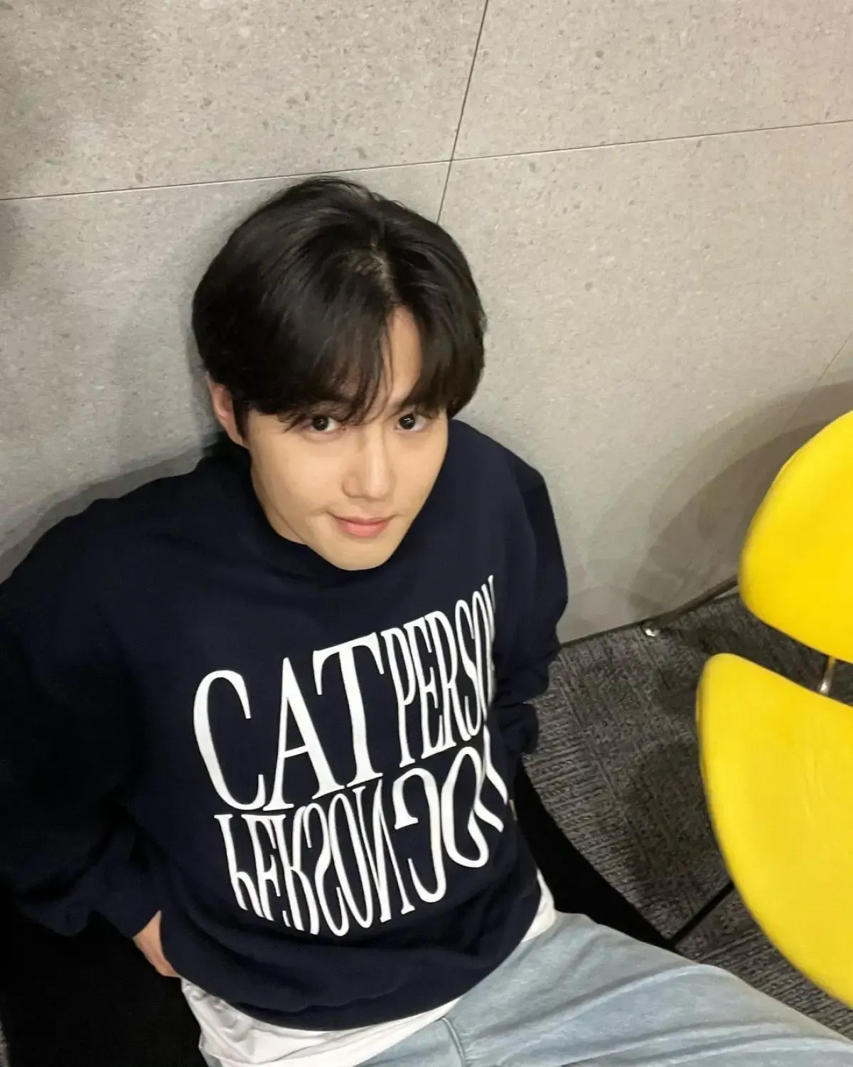 EXO Suho. (Sumber : instagram/kimjuncotton)