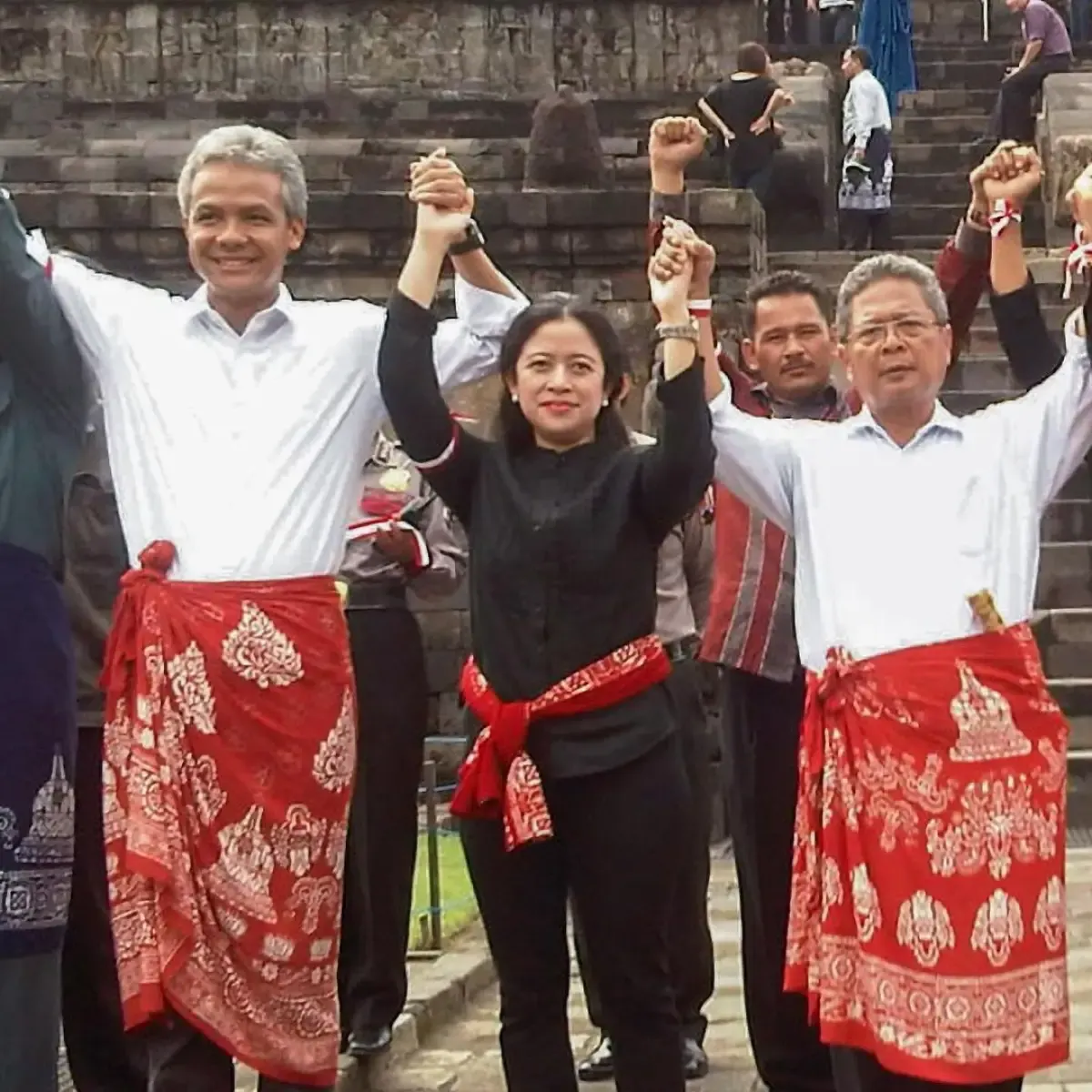 Puan Maharani posting foto bersama Ganjar Pranowo dan Heru Sudjatmoko. (Sumber : instagram/puanmaharaniri)