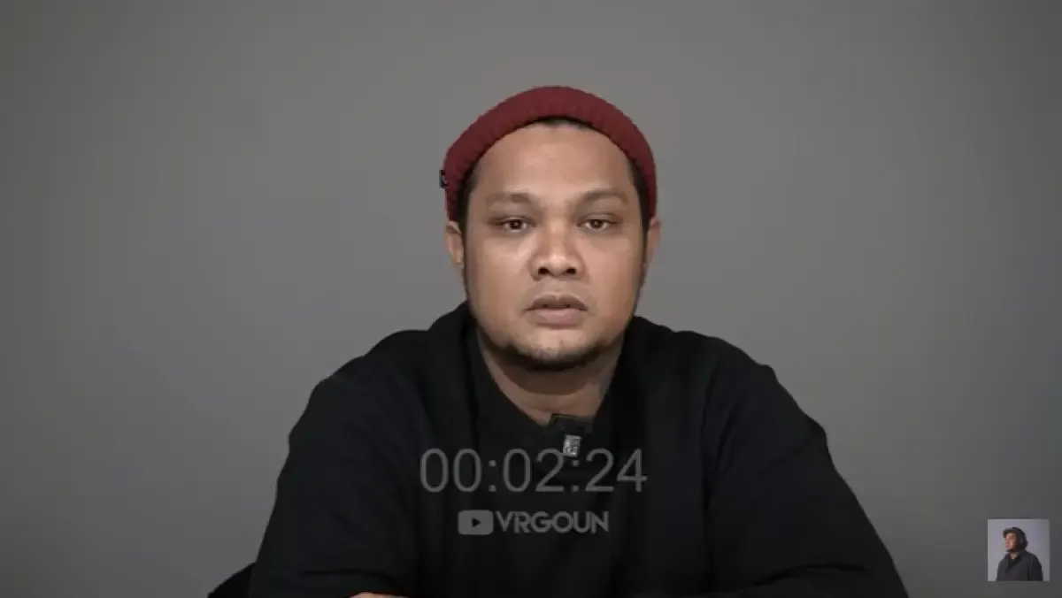 Klarifikasi Virgoun. (Sumber : youtube/Virgoun)