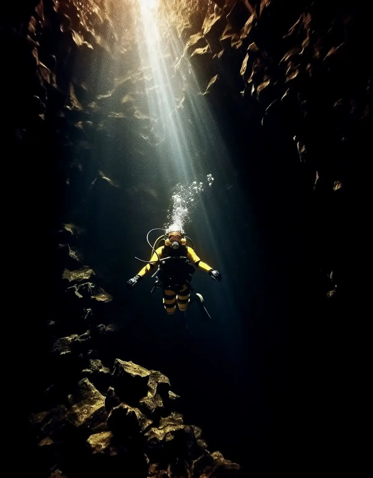 Cave Diving, salah satu olahraga paling ekstrim di dunia (Sumber : Twitter)