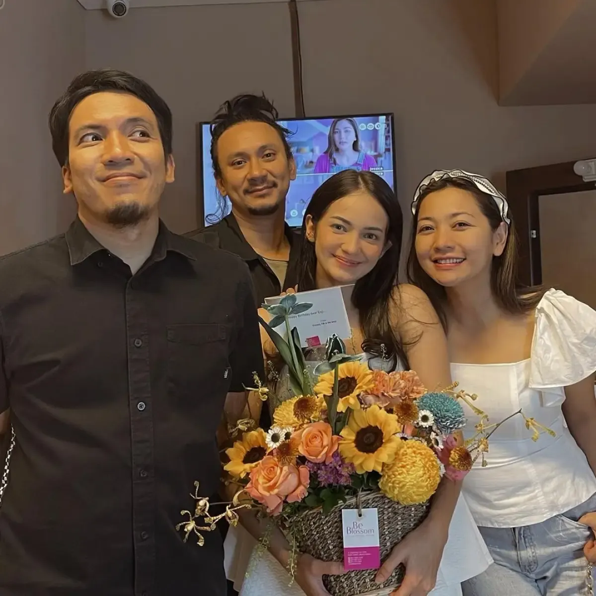 Desta, Vincent Rompies, Enzy Storia, Hesti Purwadinata. (Sumber : instagram/enzystoria)