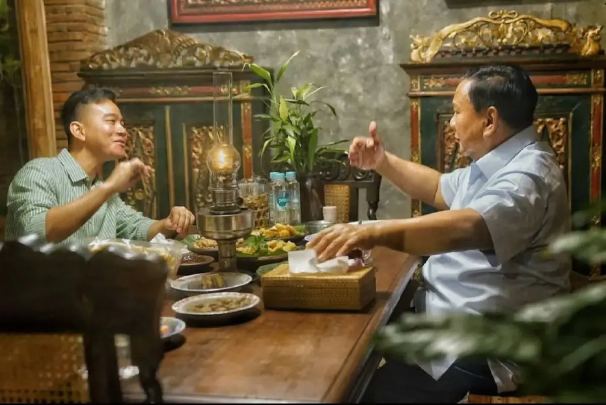 Gibran Rakabuming ditertibkan PDIP buntut pertemuannya dengan Prabowo (Sumber : Instagram Prabowo)