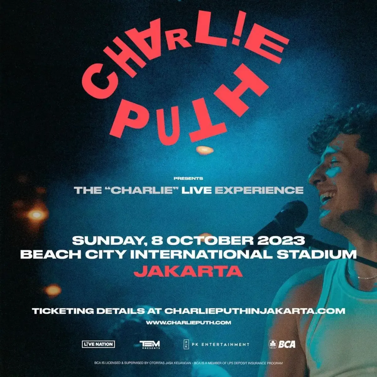 Konser Charlie Puth di Jakarta. (Sumber : instagram/pkentertainment.id)