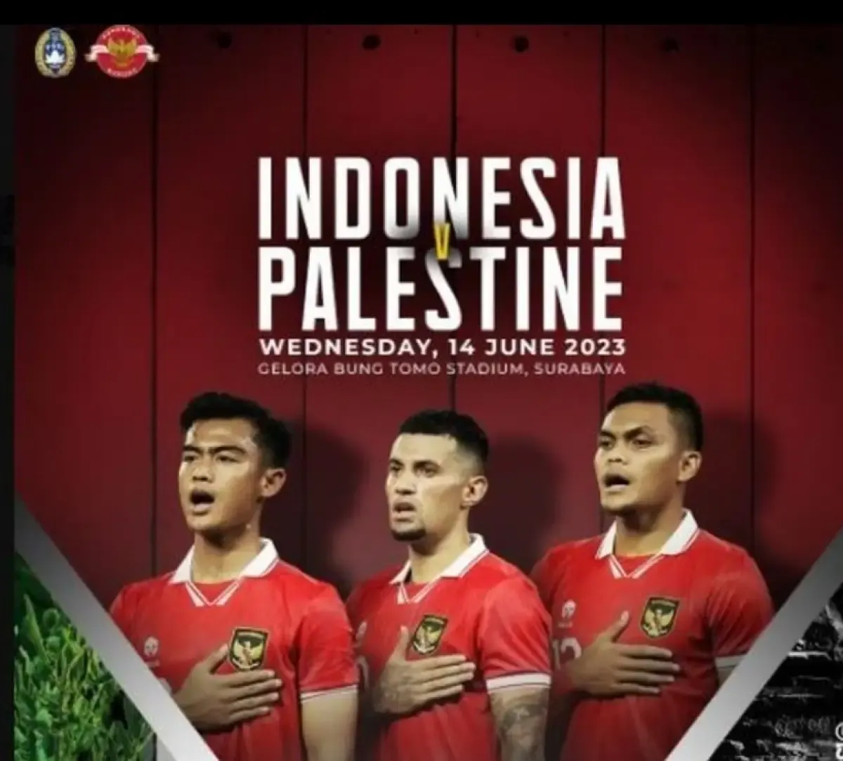 Timnas Indonesia akan berhadapan dengan Palestina (Sumber : Twitter)