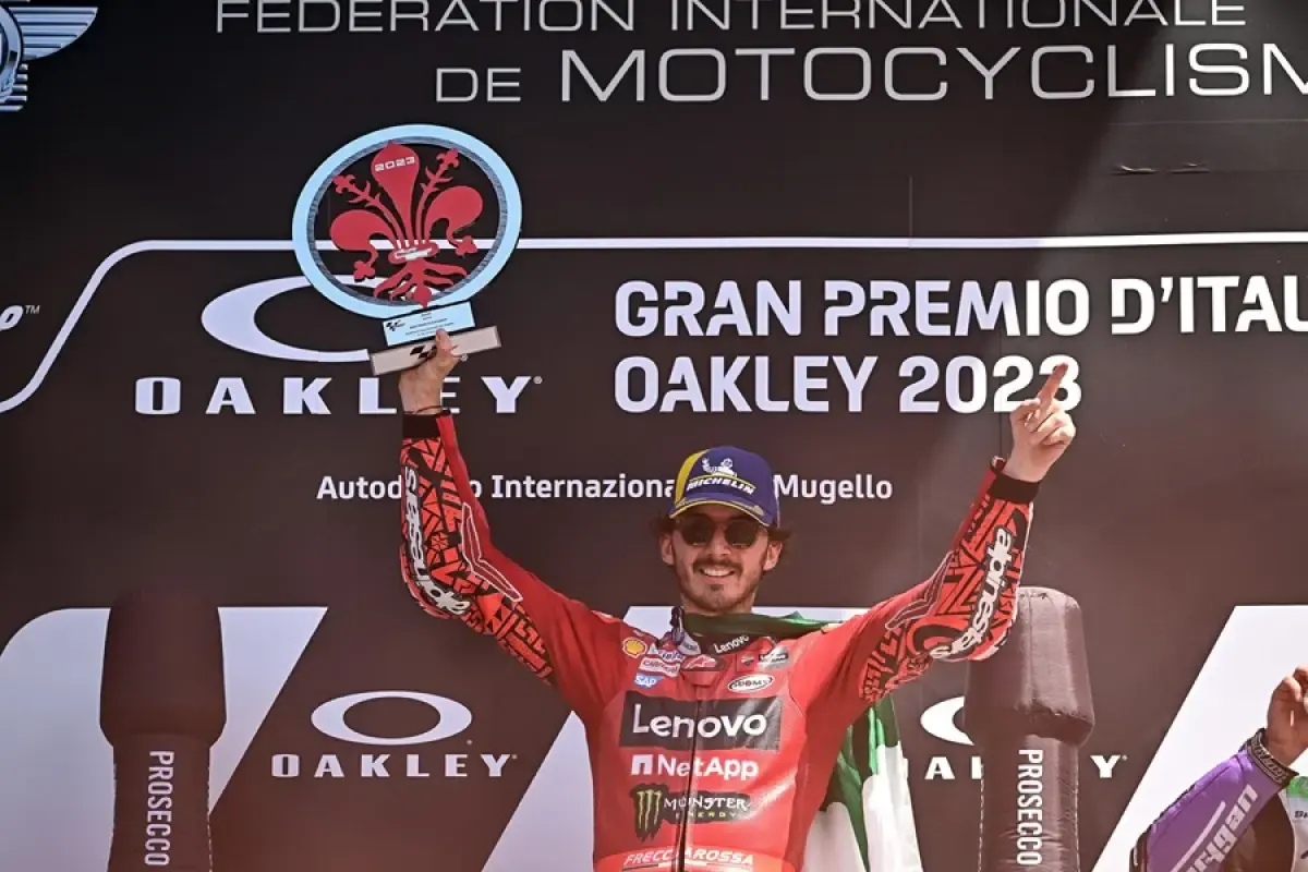 Francesco Bagnaia menang di MotoGP Italia, Senin 12 Juni 2023. (Sumber : motorsports)