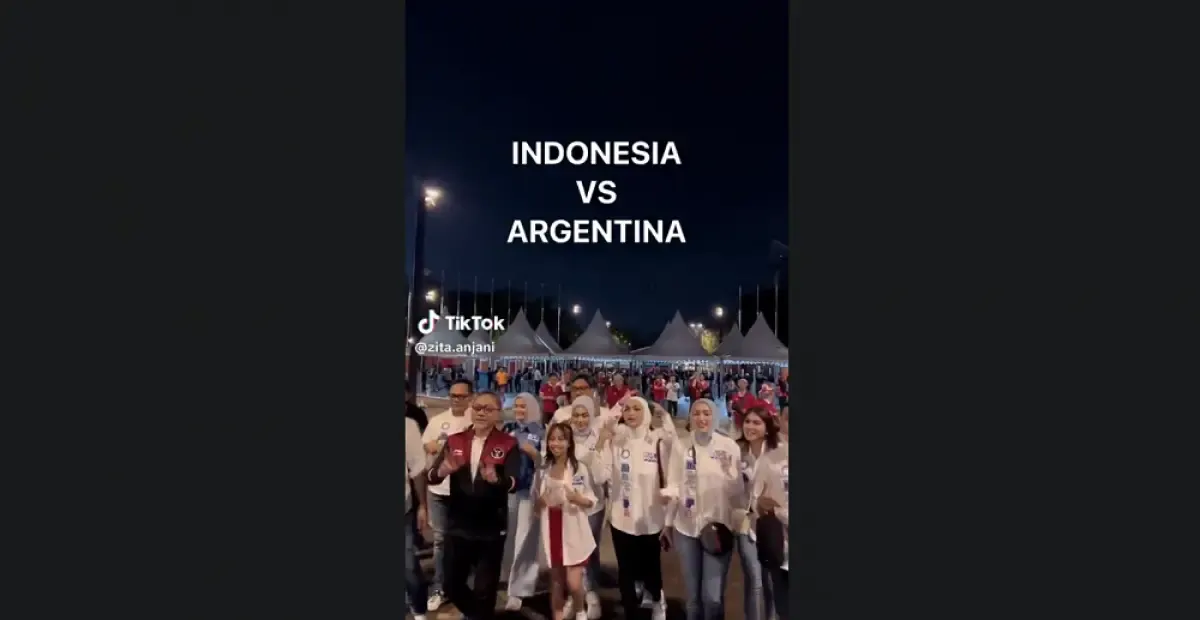 Kader PAN di laga Indonesia vs Argentina. (Sumber : twitter/idextratime)