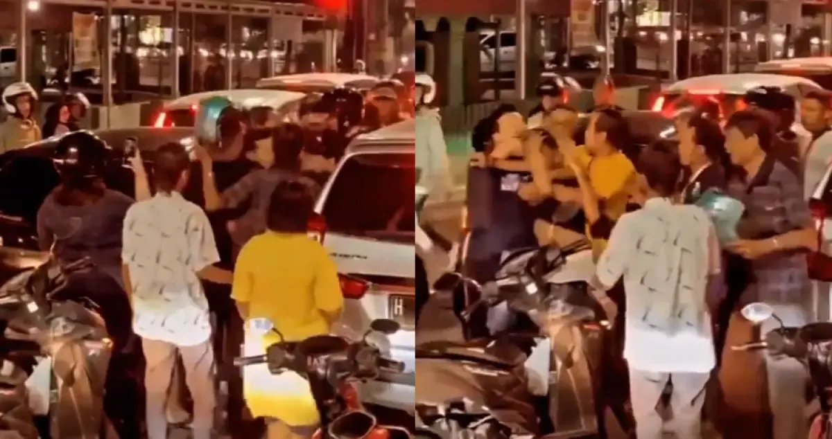 Pelaku tabrak lari di lampu merah Tlogosari yang menabrak sekeluarga pengendara motor, Minggu 16 Juli 2023. (Sumber : Instagram @infokejadiansemarang.new)