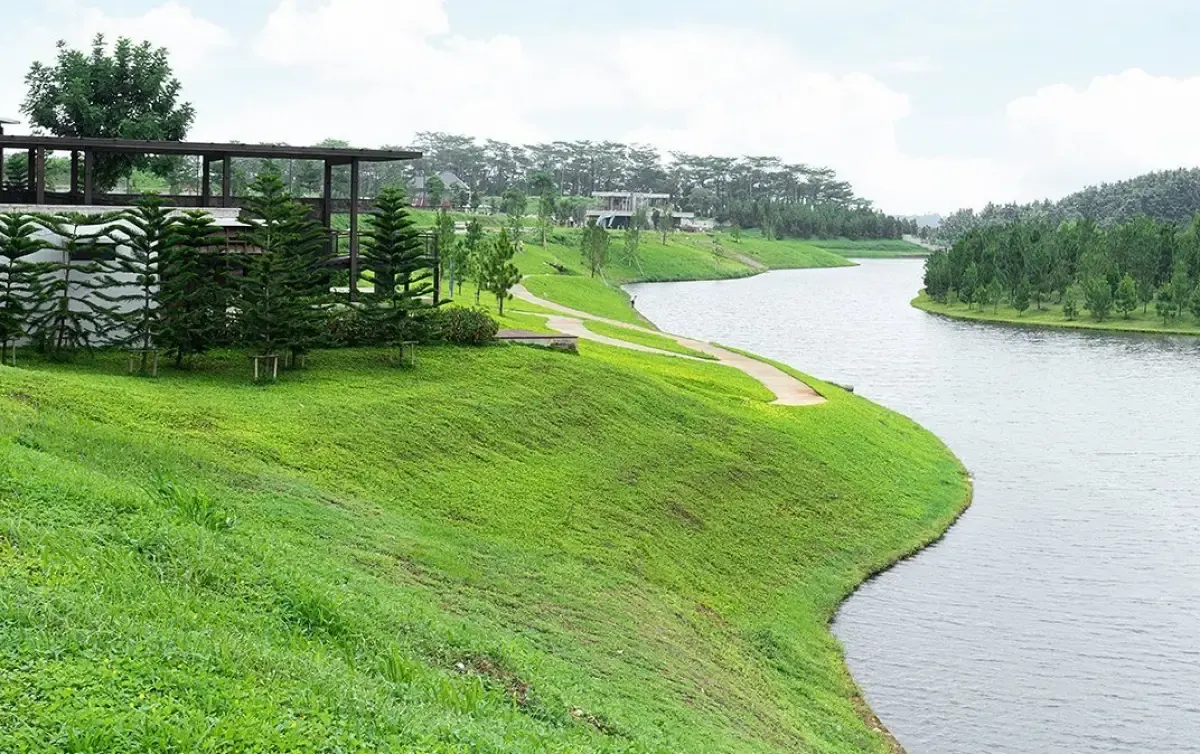 Danau BSB City Semarang bakal diberlakukan tiket masuk. (Sumber : Instagram @bsbcitysmg)