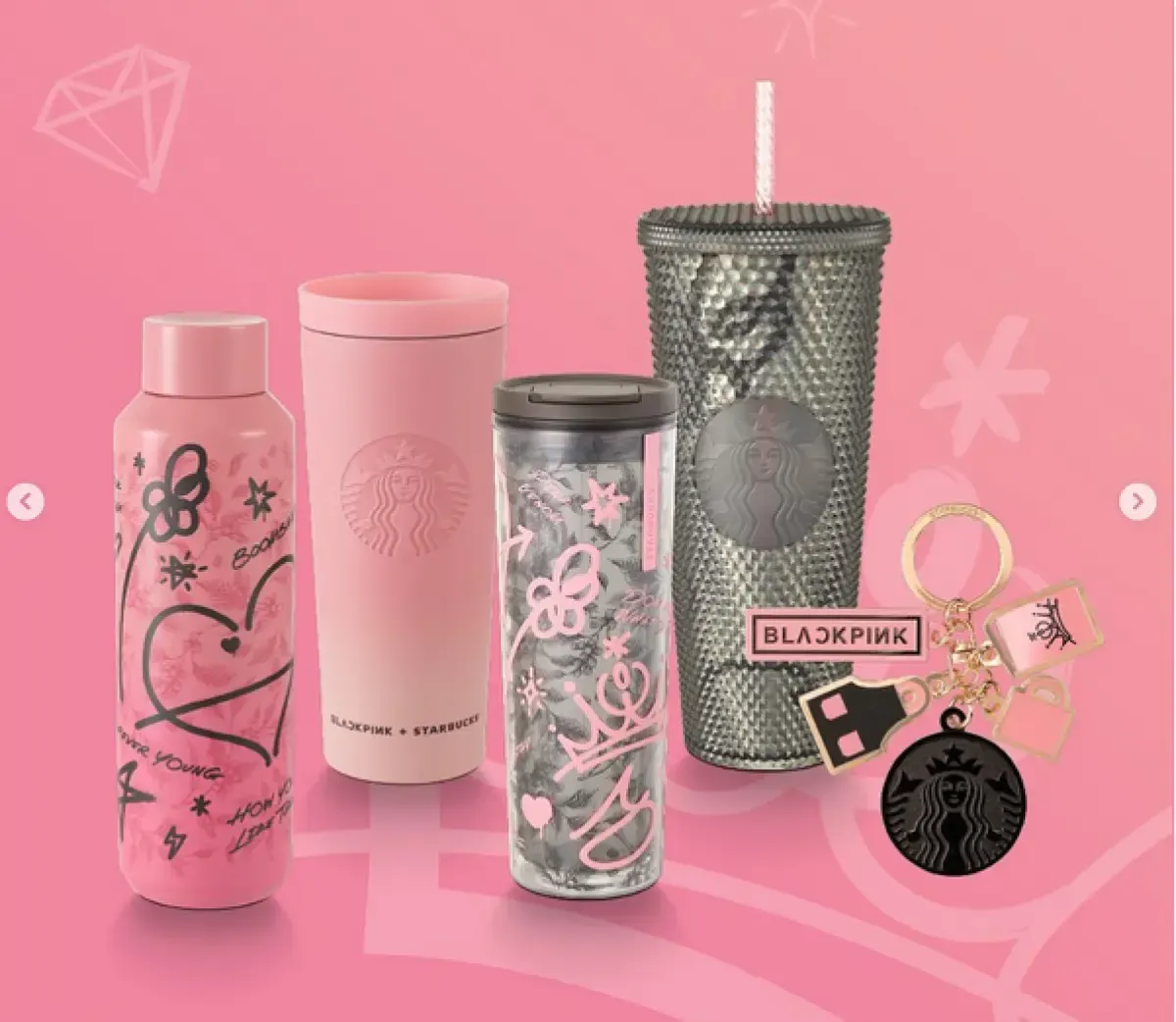 Starbucks berkolaborasi dengan Blackpink (Sumber : Instagram/@starbucksindonesia)