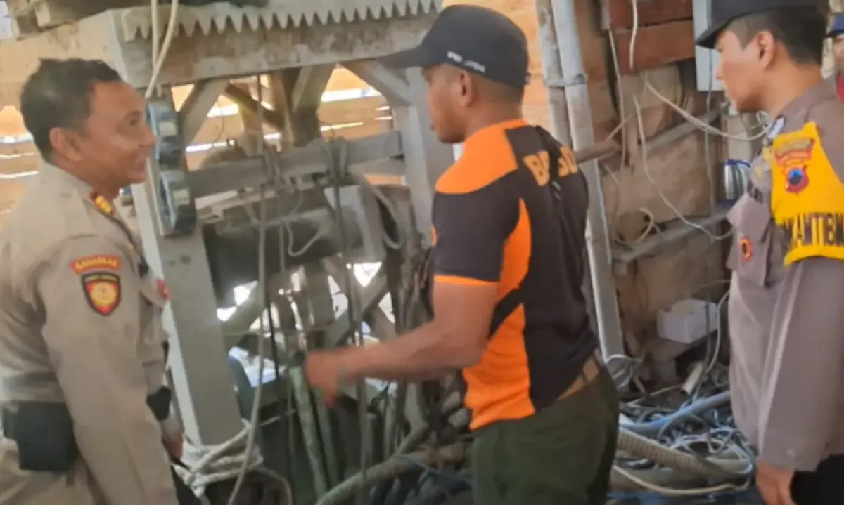 Lokasi tambang emas ilegal tempat 8 penambang terjebak, Rabu 26 Juli 2023. (Sumber : YouTube NNC TV)