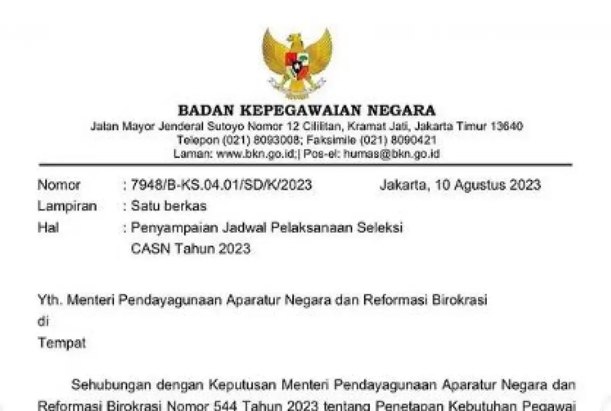 3 jadwal penting CPNS dan PPPK September 2023, jika mau lolos, jangan lewatkan!  (Sumber : instagram.com/cpnsindonesia.id)