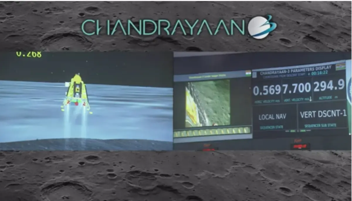 India Negara Pertama yang mendaratkan Pesawat Antariksa di Kutub Selatan Bulan. (Sumber : isro.gov.in)