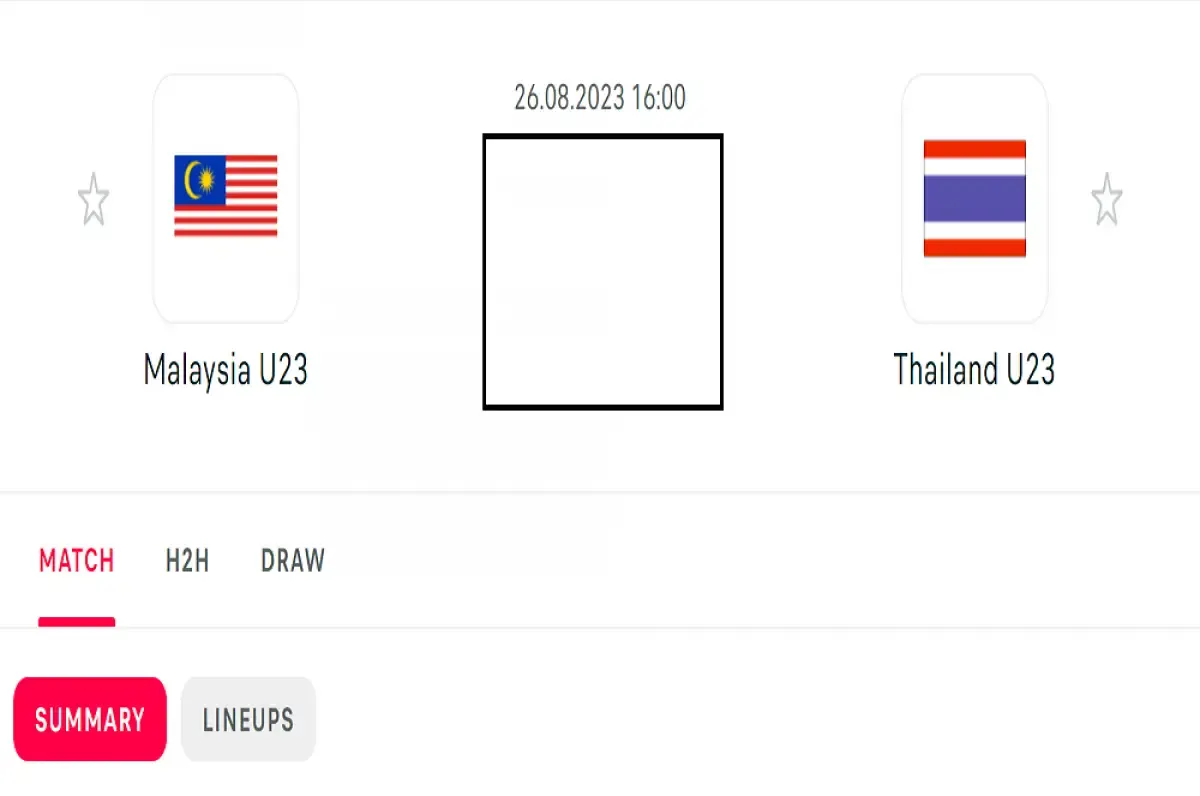Live score Malaysia vs Thailand Piala AFF U23 perebutan juara 3 dan link live streaming resminya.