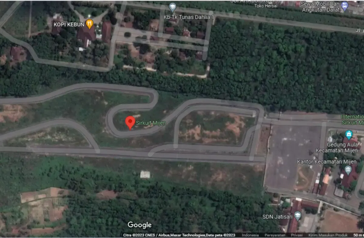 Dispora Kota Semarang sebut bakal rehab sirkuit Mijen. (Sumber : Google Maps)