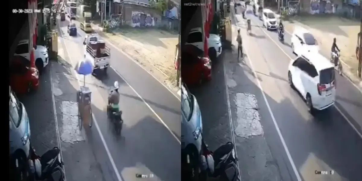 Geger Penjual Ditinggal Gerobak Cilok Putar Balik dan Jalan Sendiri, Warganet: Coba Diomongin Baik-baik (Sumber : Instagram/@net2netnews)