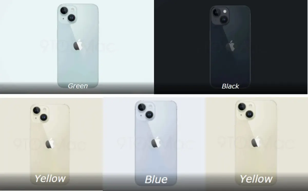 Bocoran warna iPhone 15 Series. (Sumber : 9to5mac)