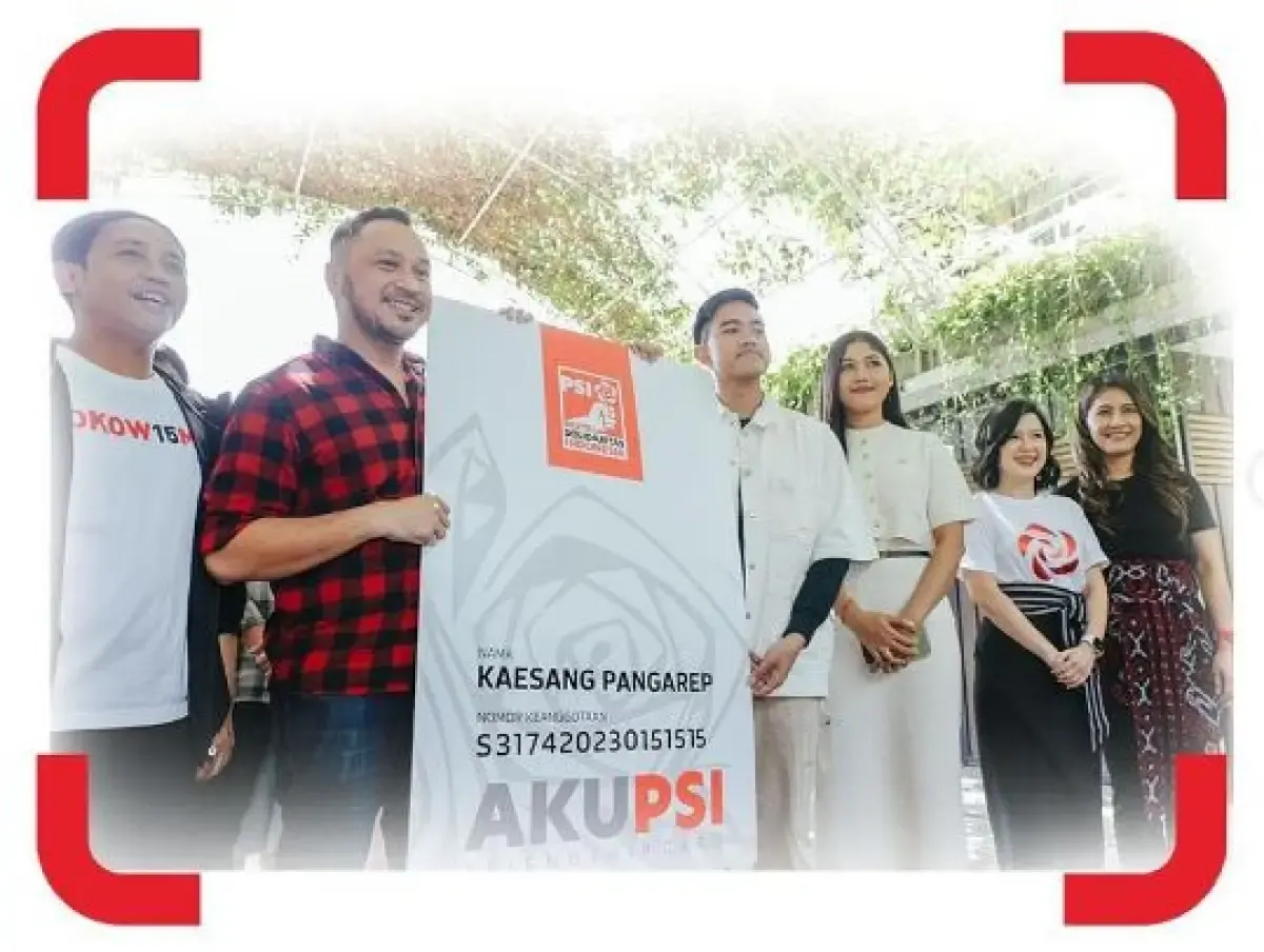 Kaesang Pangarep resmi gabung ke PSI, tanggapi soal aturan PDIP "Satu Keluarga Harus Satu Partai"  (Sumber : instagram.com/psi_id)
