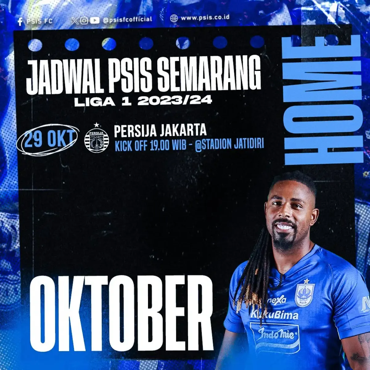 Jadwal PSIS Semarang BRI Liga 1 bulan Oktober 2023, lawan RANS Nusantara, Persikabo 1973, dan Persija Jakarta.