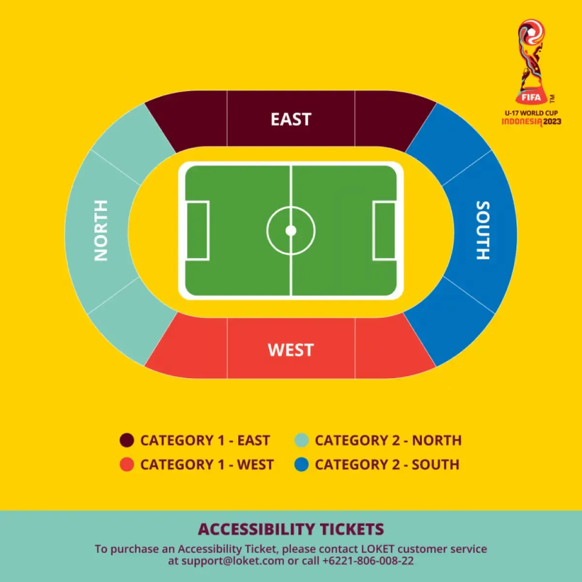 Anda hanya perlu mengeklik link beli tiket di loket.com untuk pertandingan Indonesia vs Ekuador di Piala Dunia U 17 2023.
