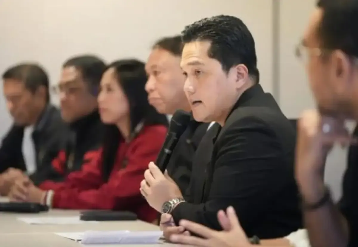 Erick Thohir saat bersama tim audit BUMN dan dugaan adanya korupsi dana pensiun di PT Taspen (Sumber : Instagram @erickthohir)