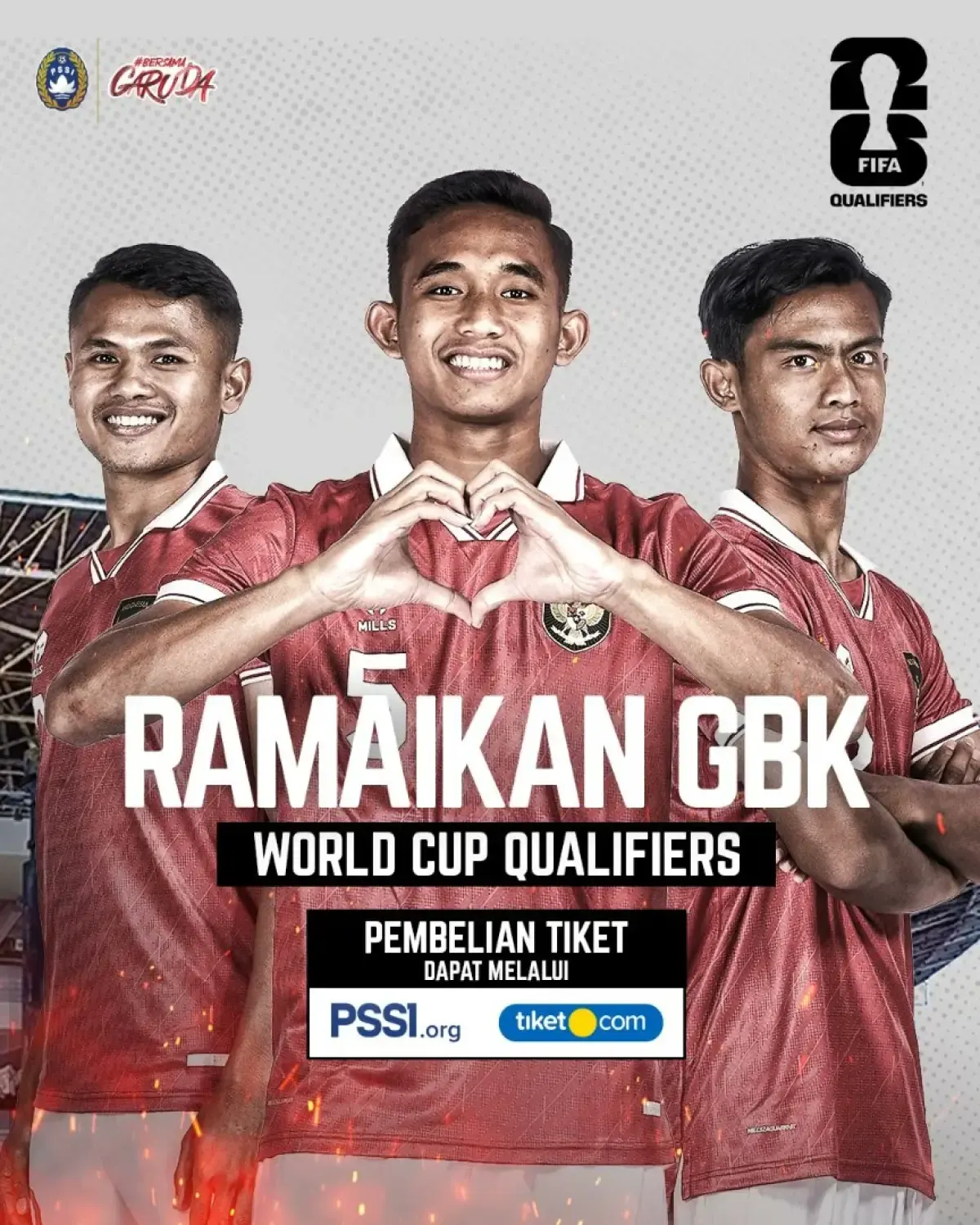 Link beli tiket Timnas Indonesia vs Brunei Darussalam di Kualifikasi Piala Dunia 2026, Kamis 12 Oktober 2023.