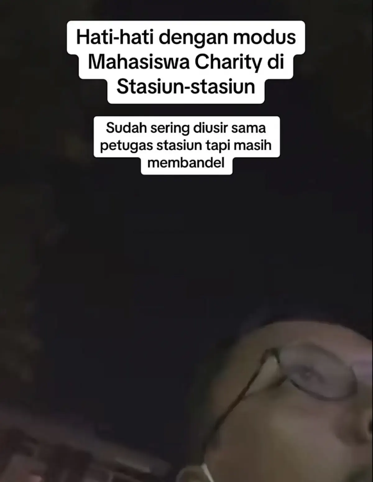 Seorang petugas KAI bongkas modus penipuan charity di Bandung (Sumber : TikTok @roeswantara)