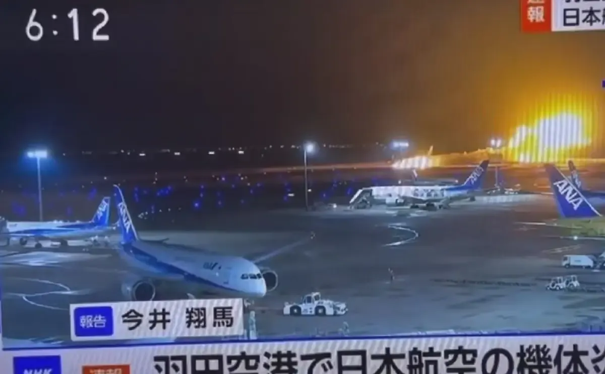 kecelakaan Japan Airlines di Haneda Airport (Sumber : Ctd.insider)