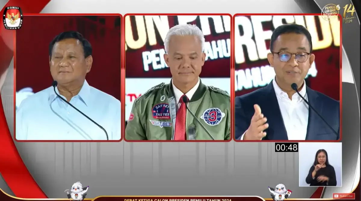 Warganet beri nama julukan untuk capres-cawapres, mulai dari El Chef, El Sulfat, El Slepet, El Gemoy, El Selesai hingga El Chudai. (Sumber : YouTube KPU RI - InfoSemarang.com)