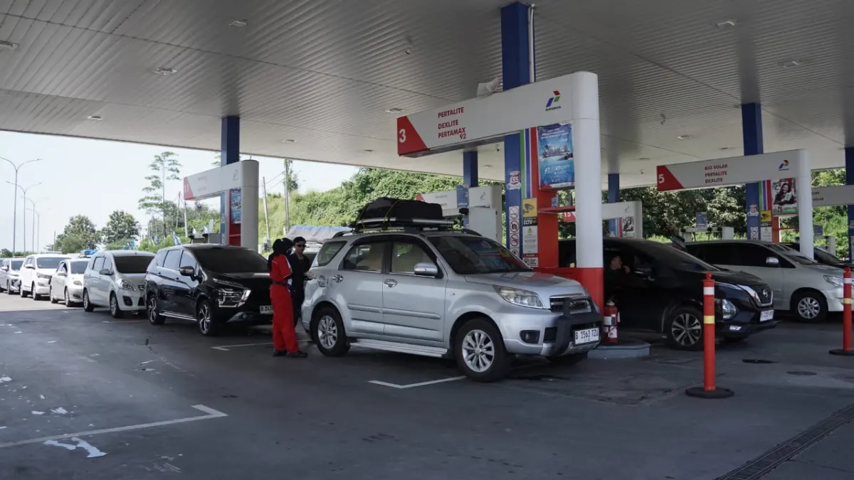Salah salah satu SPBU di ruas tol Jateng. (Sumber:  | Foto: dok Pertamina.)