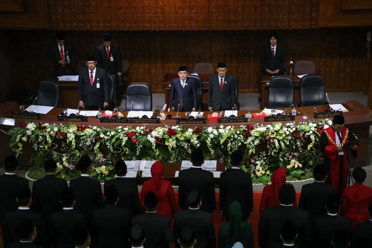 Pelantikan anggota DPRD Jateng 2024-2029. (Sumber:  | Foto: Sakti)