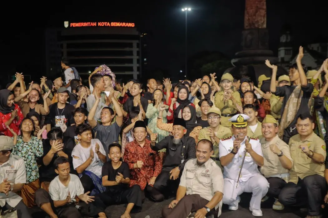 Peringatan pertempuran 5 hari di Tugumuda Semarang. (Sumber:  | Foto: Sakti)