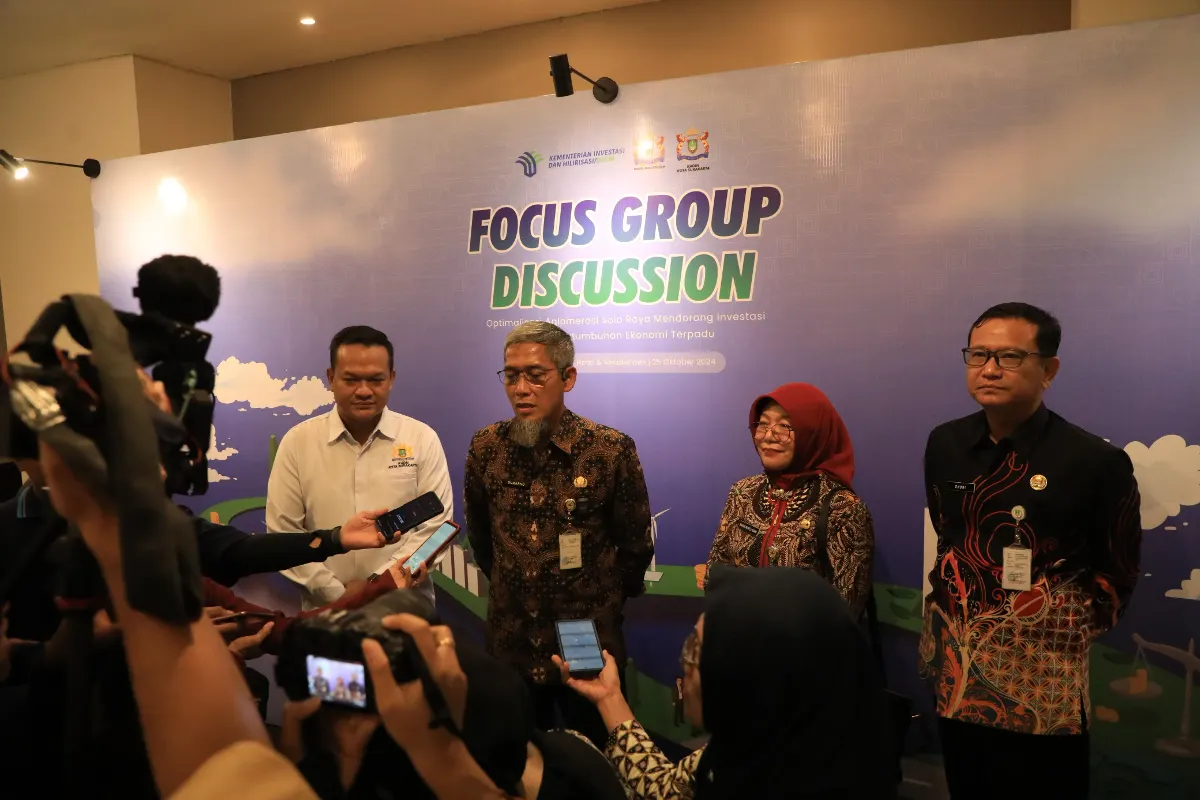 Sekda Jateng, Sumarno usai acara FGD Optimalisasi Aglomerasi Solo Raya.
 (Sumber:  | Foto: Dok)
