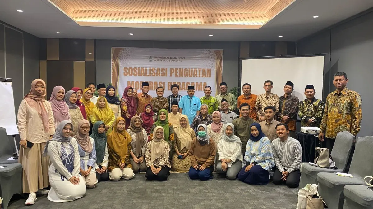 Fakultas Dakwah dan Komunikasi UIN Walisongo Semarang menggelar kegiatan Sosialisasi Penguatan Moderasi Beragama. (Sumber:  | Foto: dok)