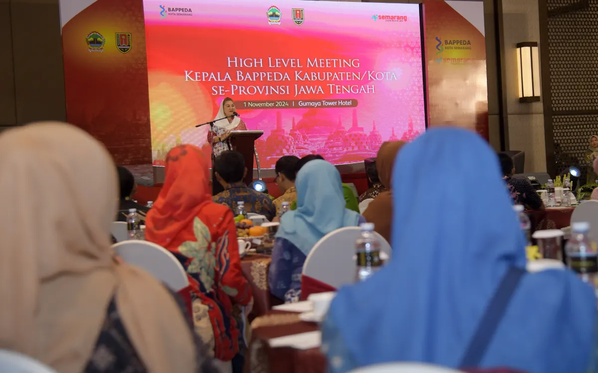 Wali Kota Semarang, Hevearita Gunaryanti Rahayu pada High Level Meeting Kepala Bappeda Kabupaten/Kota Se-Jawa Tengah. (Sumber:  | Foto: Sakti)
