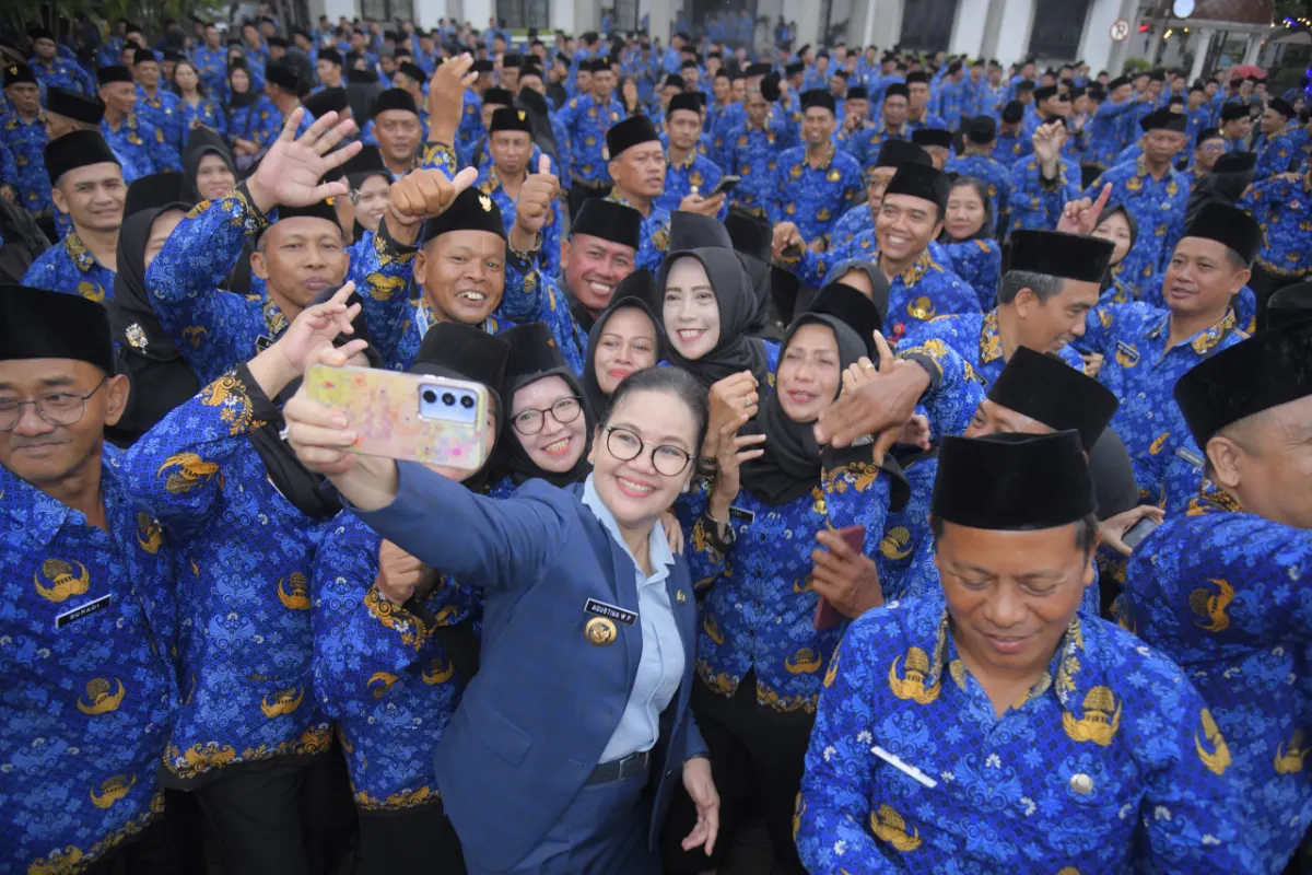 Pelantikan PPPK dan ASN Kota Semarang. (Sumber:  | Foto: Sakti)