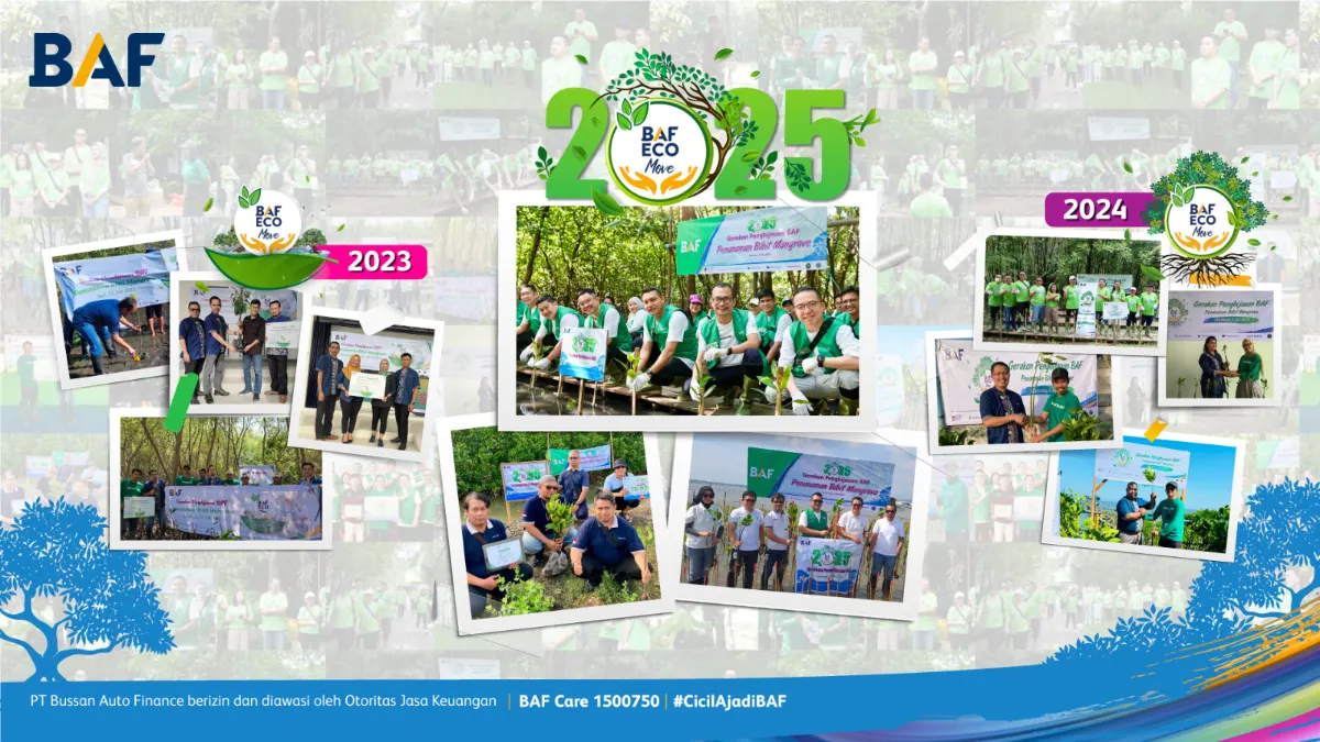 Gerakan Penghijauan BAF ECO Move bentuk konsistensi BAF mengurangi emisi karbon.