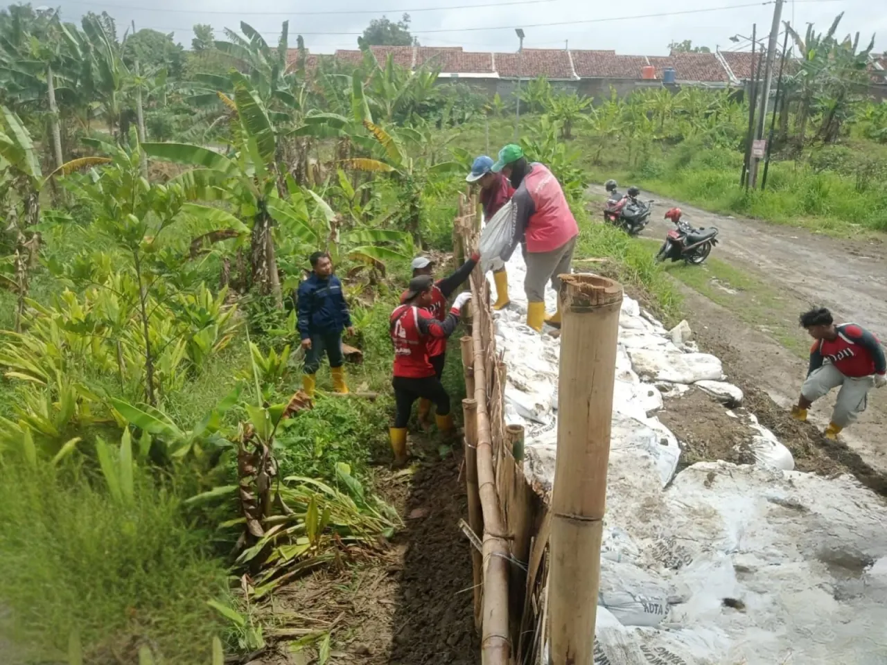 Perbaikan tanggul Kali Babon Semarang