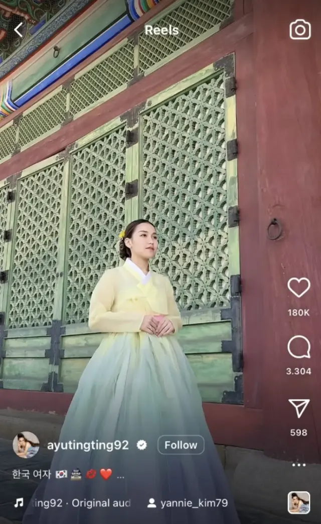 Ayu Ting Ting Pakai Hanbok Saat Liburan ke Korea Selatan, Warganet Sebut Mirip Eonni