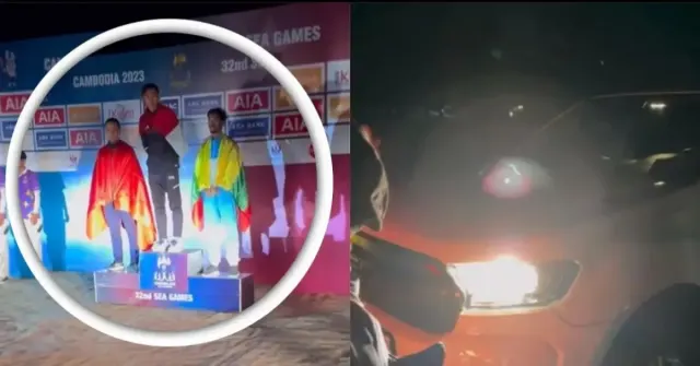 Tak Ada Lighting, Penyerahan Medali SEA Games 2023 Kamboja Pake Sorot Lampu Mobil, Netizen Auto Ngakak