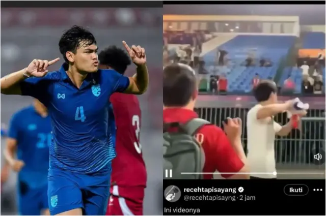 Viral, Pemain Timnas Thailand Jonathan Khemdee Buang Medali Perak ke Tribun Usai Kalah dari Indonesia