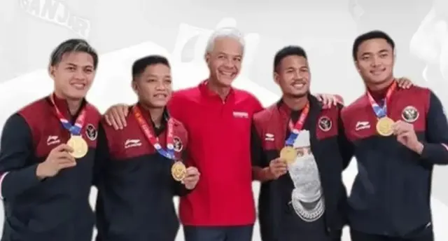 Bertemu Ganjar Pranowo, Pemain Timnas Bocorkan Pesan Rahasia sebelum Tanding Final SEA Games