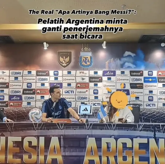 Tak Nyaman, Lionel Scaloni Pelatih Timnas Argentina Minta diganti Penerjemah saat Jumpa Pers