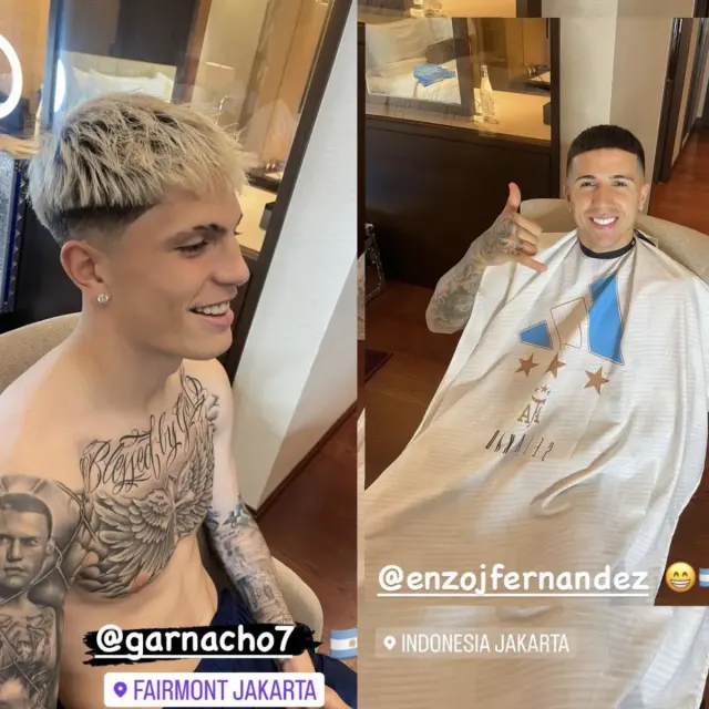 Biar Kece, Pemain Argentina Pangkas Rambut di Hotel Jakarta Jelang FIFA Matchday Lawan Timnas Indonesia