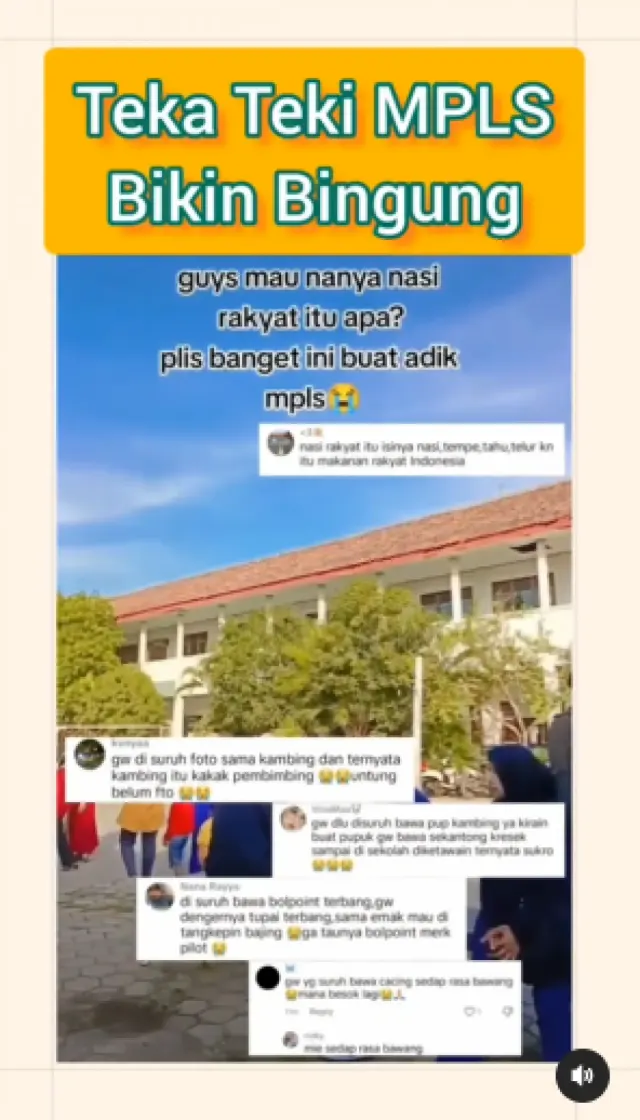 Anaknya Disuruh Foto Sama Kambing, Viral Curhatan Orang Tua Murid Baru Ngeluh saat Pecahkan Teka-teki MPLS