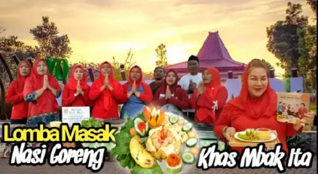 Yel Yel Lomba Masak Nasi Goreng khas Mbak Ita, Biar Makin Kompak dan Jadi Juara Tingkat Kota Semarang