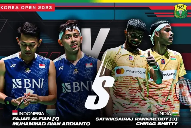 Jadwal Final Korea Open 2023 Fajar/Rian vs Rankireddy/Shetty, Peluang FajRi Balas Dendam