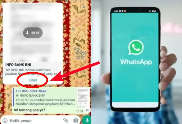 Modus Penipuan Baru di Whatsapp, Cuma Suruh Klik Tombol View Pelaku Bisa Retas HP Korban