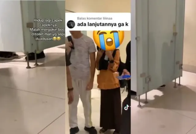 Klarifikasi Video Viral 2 Pelajar Berduaan di Toilet Mall Sebut Bantu Si Cewek Karena Mendengar Teriakan, Warganet: Nggak Masuk Akal